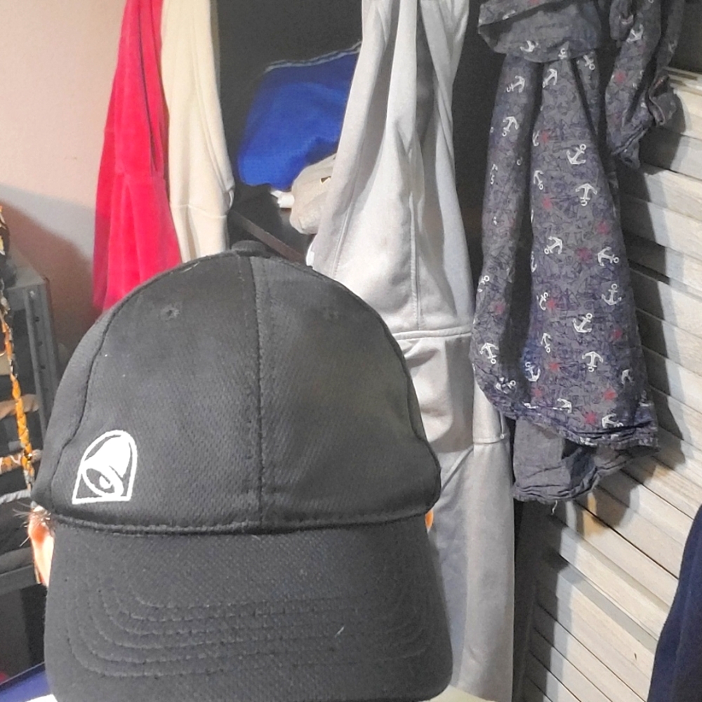Authentic Taco Bell Employee Cap Associate Black Snapback Embroidered Hat - Picture 4 of 9